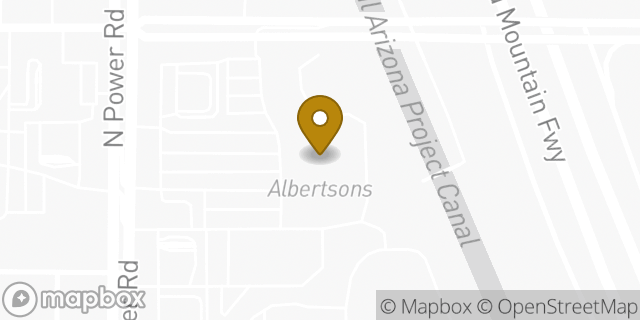 Map showing the location of Coinme in Mesa, AZ 85215