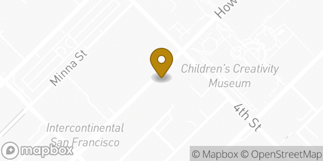 Map showing the location of Budget Car Rental in San Francisco, CA 94103