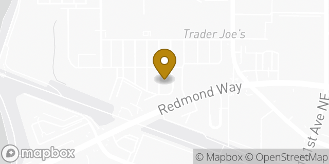 Map showing the location of Starbucks in Redmond, WA 98052