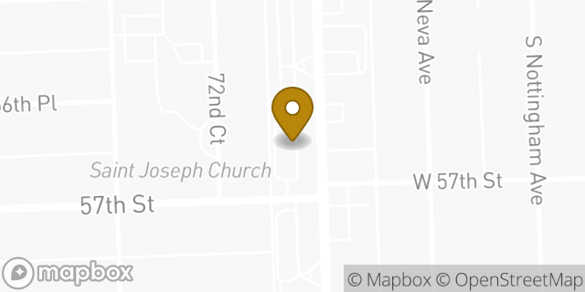Map showing the location of Fifth Third Bank and ATM in Summit, IL 60501