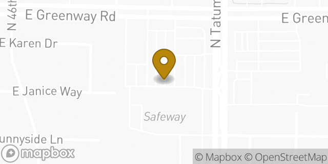Map showing the location of Safeway in Phoenix, AZ 85032
