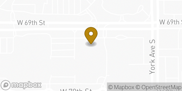 Map showing the location of Starbucks in Edina, MN 55435