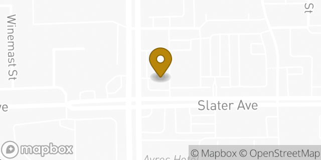 Map showing the location of Bank of America in Fountain Valley, CA 92708