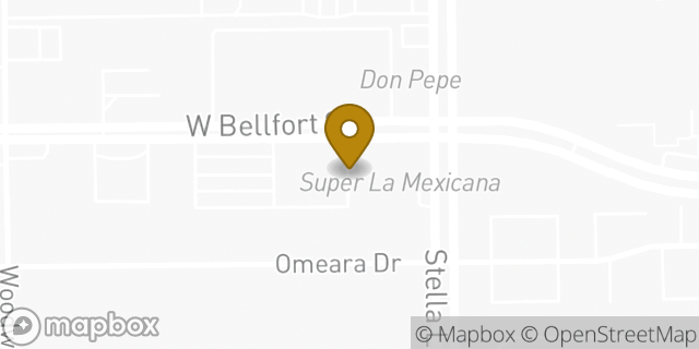 Map showing the location of Southwest Central Church of Christ in Houston, TX 77025
