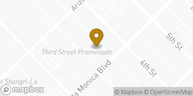 Map showing the location of Patagonia in Santa Monica, CA 90401