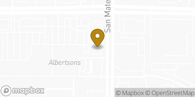 Map showing the location of Starbucks in Albuquerque, NM 87110