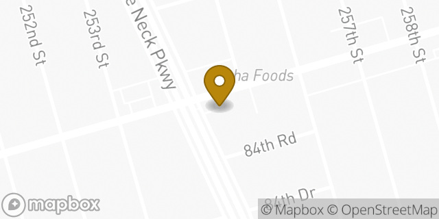 Map showing the location of Amazon Locker - Babies in Glen Oaks, NY 11004