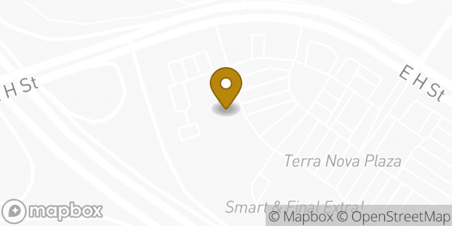 Map showing the location of Marshalls in Chula Vista, CA 91910