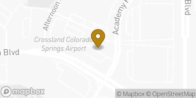 Map showing the location of ATM Circle K in Colorado Springs, CO 80910