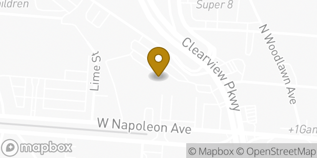 Map showing the location of Subway in Metairie, LA 70001