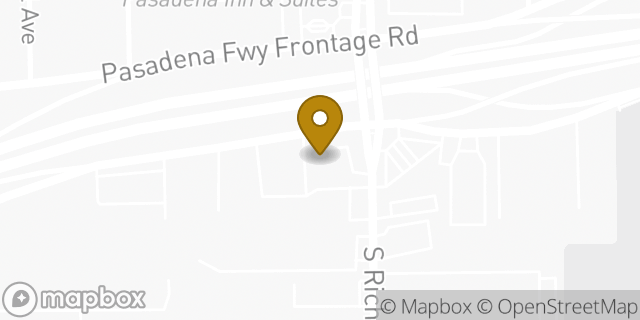 Map showing the location of Subway in Pasadena, TX 77506