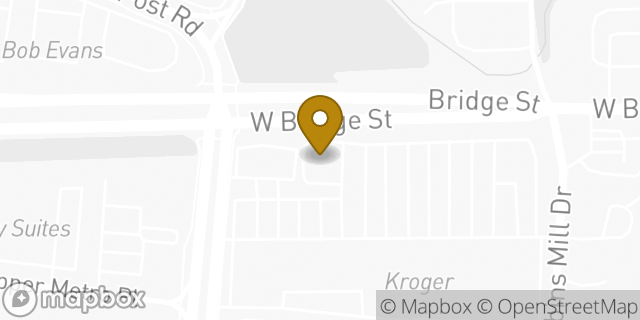Map showing the location of McDonald's in Dublin, OH 43017