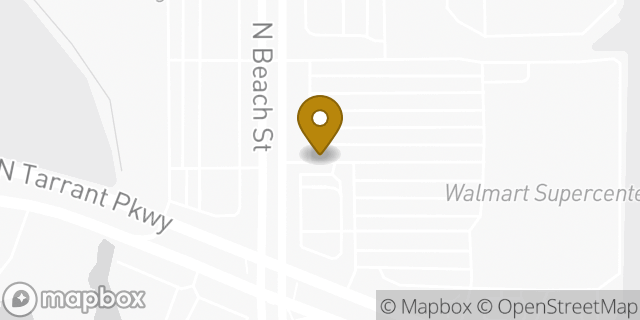 Map showing the location of Starbucks in Fort Worth, TX 76244