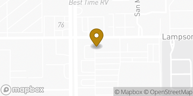 Map showing the location of Subway in Stanton, CA 92841