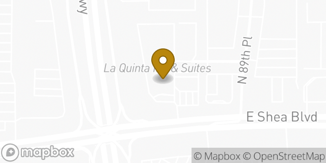 Map showing the location of La Quinta Inn & Suites in Scottsdale, AZ 85260