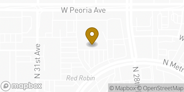 Map showing the location of Amazon Locker - Cleverness in Phoenix, AZ 85029