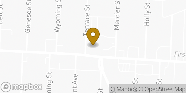 Map showing the location of Papa Johns Pizza in Kansas City, MO 64111
