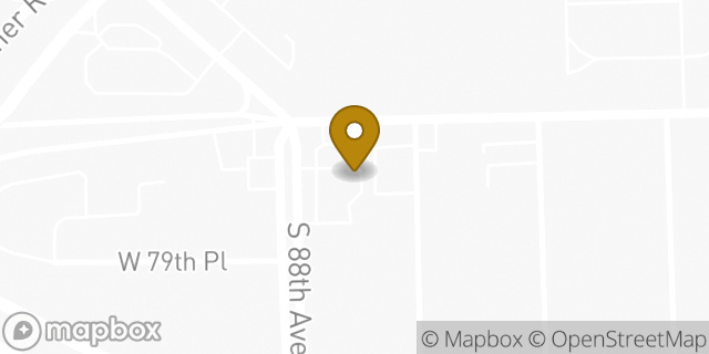 Map showing the location of Subway in Justice, IL 60458