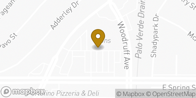 Map showing the location of Vons in Long Beach, CA 90808