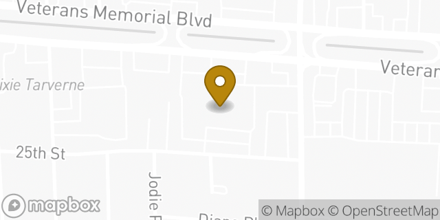 Map showing the location of Matt Bowers Ford in Metairie, LA 70002