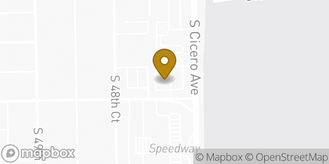 Map showing the location of Dunkin' in Cicero, IL 60804