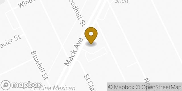 Map showing the location of Staples in Grosse Pointe, MI 48230