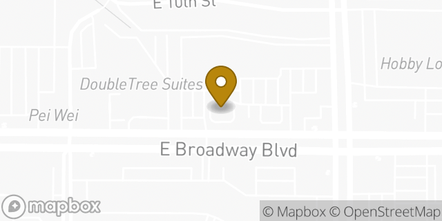 Map showing the location of Starbucks in Tucson, AZ 85711