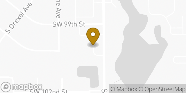 Map showing the location of Brookdale Oklahoma City Southwest in Oklahoma City, OK 73159