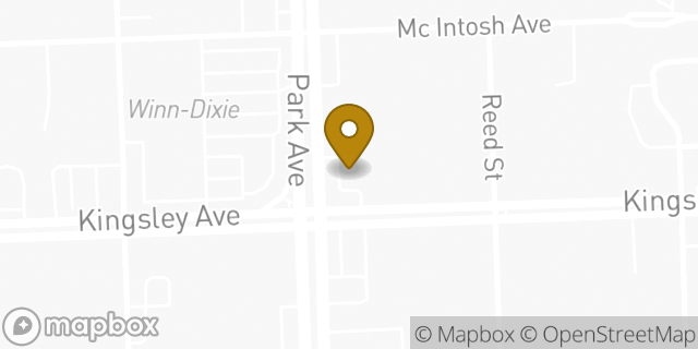 Map showing the location of Starbucks in Orange Park, FL 32073