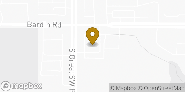 Map showing the location of Walgreens in Grand Prairie, TX