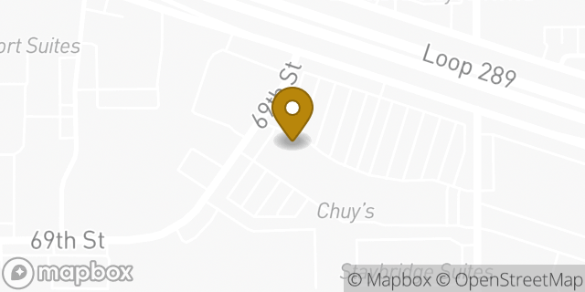 Map showing the location of LongHorn Steakhouse in Lubbock, TX 79424