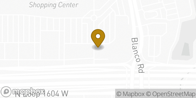 Map showing the location of Chipotle Mexican Grill in San Antonio, TX 78258