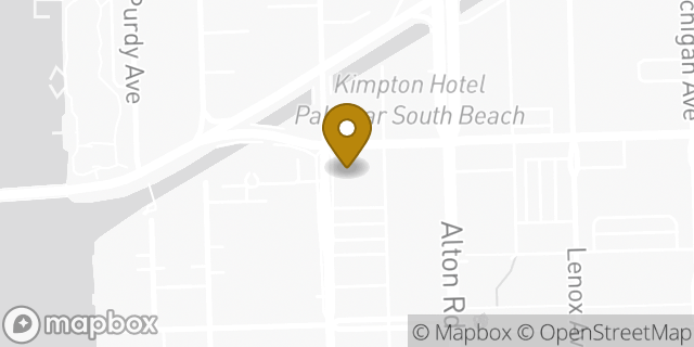 Map showing the location of Trader Joe's in Miami Beach, FL 33139