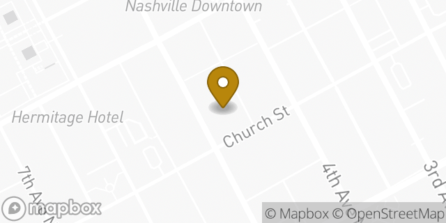 Map showing the location of Fifth Third Private Bank in Nashville, TN 37219