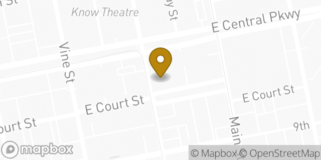 Map showing the location of Nati Q in Cincinnati, OH 45202