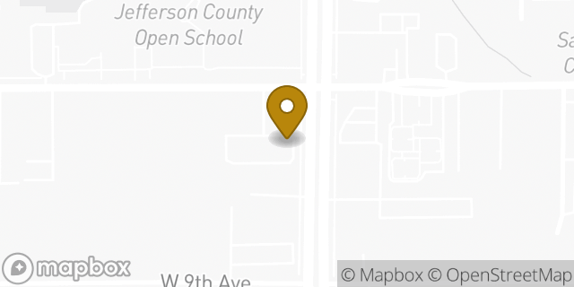 Map showing the location of Starbucks in Lakewood, CO 80214