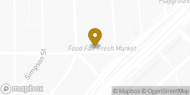 Map showing the location of Subway in Bronx, NY 10459