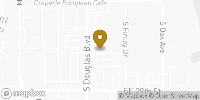 Map showing the location of Whataburger in Midwest City, OK 73130