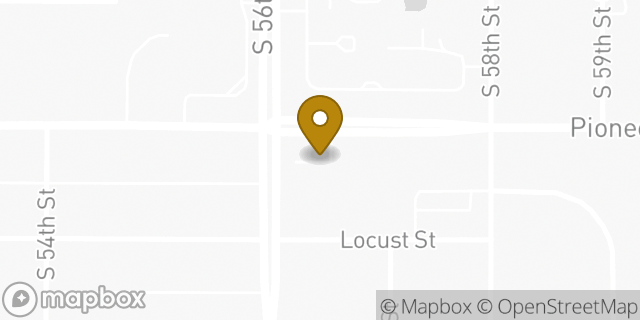 Map showing the location of Pioneers Boulevard KinderCare in Lincoln, NE 68506