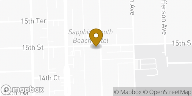 Map showing the location of Papa Johns Pizza in Miami Beach, FL 33139
