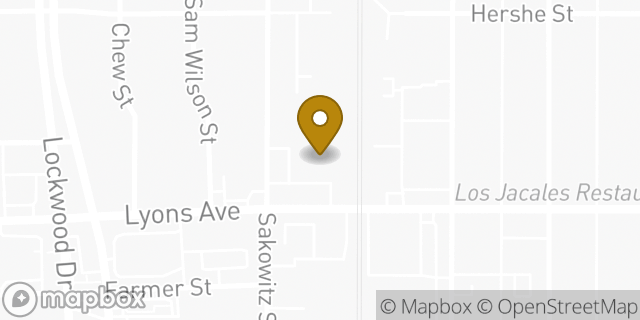 Map showing the location of AutoZone in Houston, TX 77020