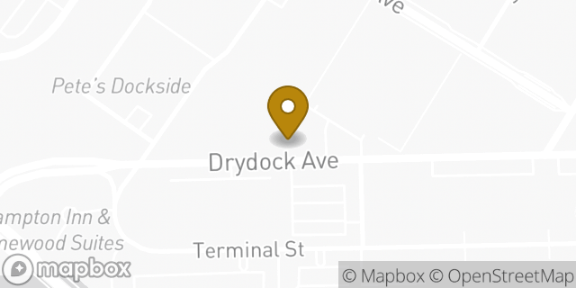 Map showing the location of Dunkin' in South Boston, MA 02210
