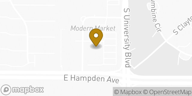Map showing the location of Coinstar in Englewood, CO 80113