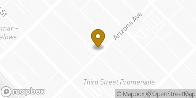 Map showing the location of Foot Locker in Santa Monica, CA 90401