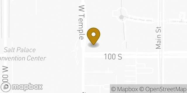 Map showing the location of Starbucks in Salt Lake City, UT 84101