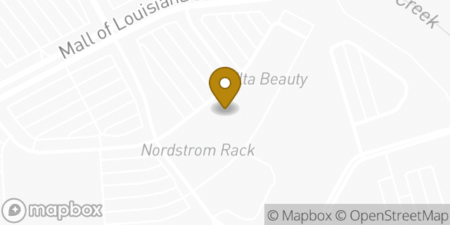 Map showing the location of Dick's Sporting Goods in Baton Rouge, LA 70836