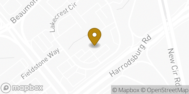 Map showing the location of Texas Roadhouse in Lexington, KY 40513