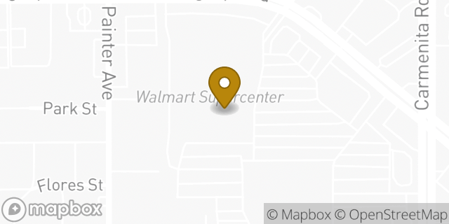 Map showing the location of Walmart in Santa Fe Springs, CA 90670