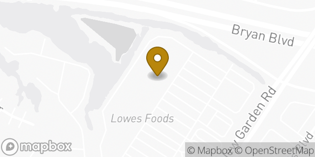 Map showing the location of Marshalls in Greensboro, NC 27410
