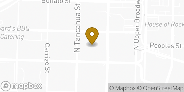 Map showing the location of Subway in Corpus Christi, TX 78401